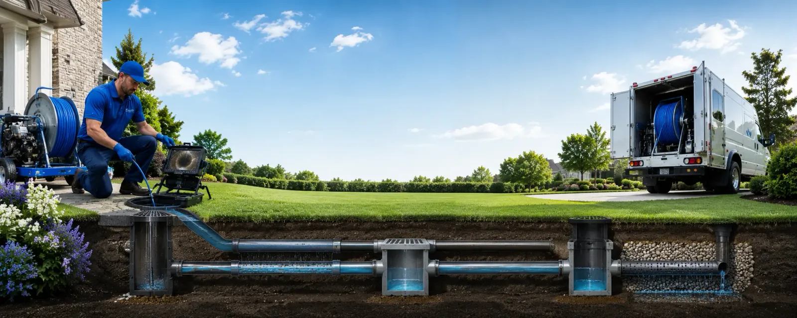 Outdoor drain cleaning information for Thurman, OH